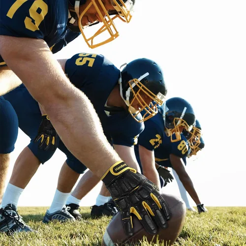 Miniatura 6 de HANDLANDY Football Gloves Men, Sticky Wide Receiver Grip Gloves, Stretch Fit Football Glove Adult