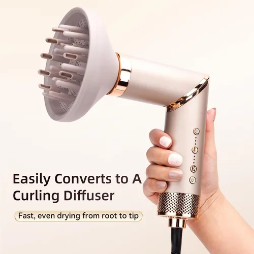 Miniatura 5 de 5 en 1 cepillo de aire caliente y secador de pelo, envoltura automática Airstyler con difusor, secador de pelo FlexStyle de alta velocidad de 110000