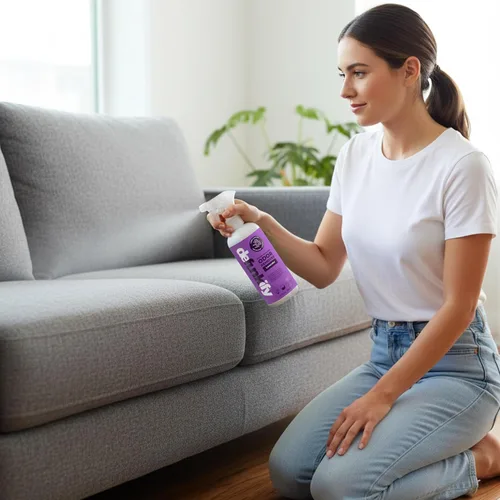 Miniatura 9 de Spray ambientador de tela, 32 oz. Spray removedor de olores 'lavanda'. Desodorizador de zapatos, desodorante de alfombras, eliminador de olores