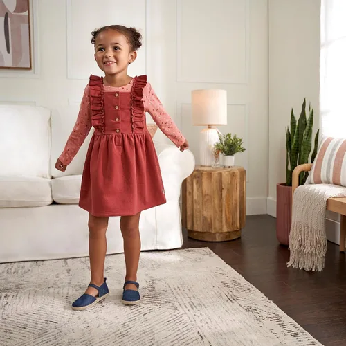 Miniatura 3 de Gerber Conjunto de vestido de 2 piezas para bebés y niñas pequeñas