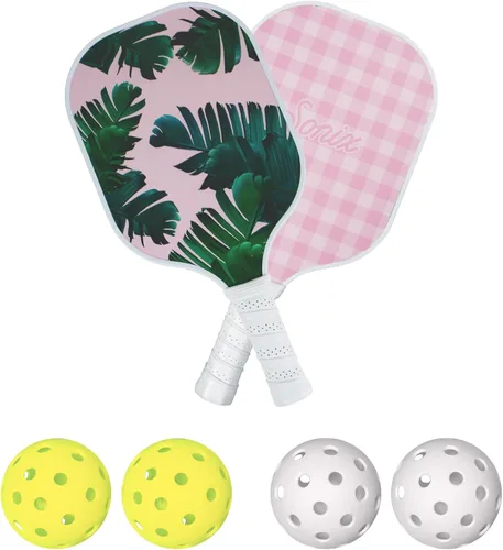 Miniatura 12 de Sonix Aprobado por USAPA Juego de 2 palas de pickleball Juego de pickleball de superficie de fibra de vidrio con 2 raquetas, 4 bolas y bolsa