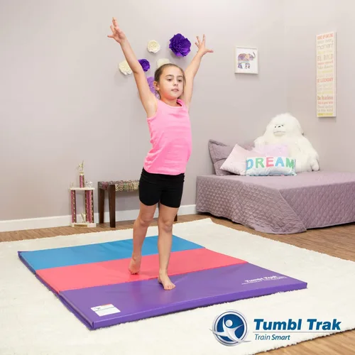 Miniatura 5 de Tumbl Trak Colchoneta plegable para gimnasia Azul (Arándano)