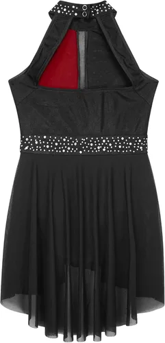 Miniatura 27 de CHICTRY Kids Girls Sparkly Rhinestone Ballet Gymnastics Leotards Modern Lyrical Dance Costume
