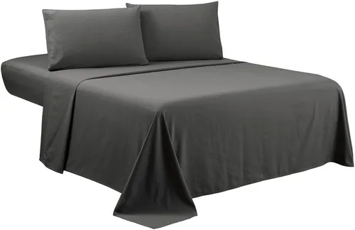 Miniatura 14 de Sfoothome Juego de sábanas King – Juego de cama de 4 piezas de lujo para hotel, bolsillo extra profundo, juego de ropa de cama serie 1800, Rosa