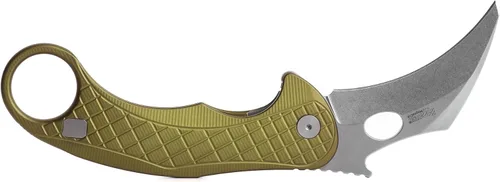 Miniatura 6 de LionSTEEL LEONE - Cuchillo plegable Karambit con hoja de acero CPM-Magnacut, mango integral de aluminio sólido, diseño Emerson Wave Design