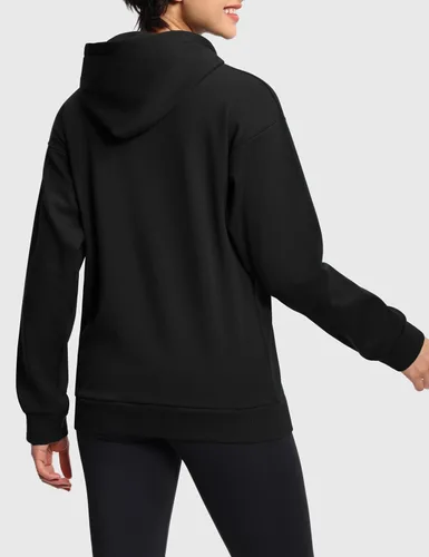 Miniatura 4 de THE GYM PEOPLE Sudadera básica con capucha para mujer, ajuste holgado, forro polar ultra suave, con bolsillos