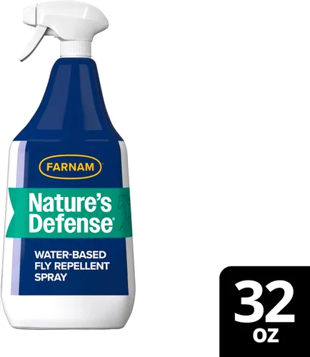 Miniatura 11 de Farnam Nature's Defense - Aerosol repelente de moscas botánico a base de agua para caballos, ideal para pieles sensibles, 32 onzas