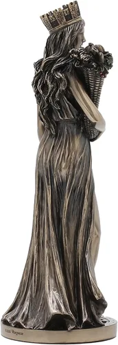 Miniatura 3 de Diseño Veronese Estatua de Tyche de 28,6 cm de la diosa griega de la fortuna y la prosperidad, resina de bronce fundido en frío, decoración
