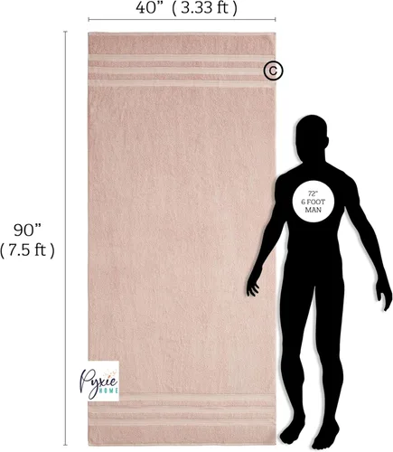 Miniatura 3 de Toalla de baño extra grande Ultra - Blush - 100% algodón - Extra grande