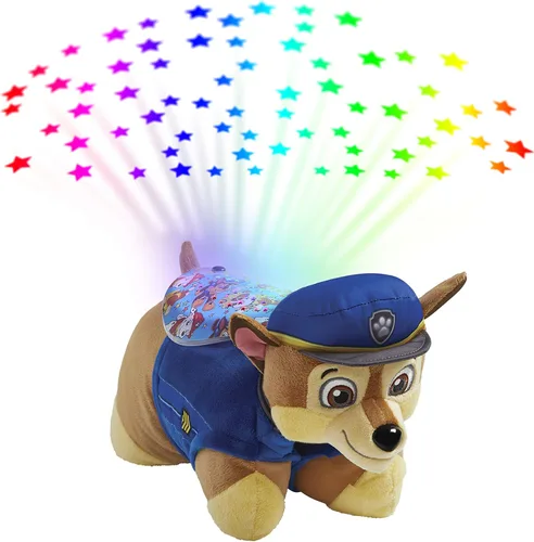 Pillow Pets Paw Patrol Chase Sleeptime Lite de 11 pulgadas, luz nocturna de animales de peluche de Nickelodeon, regalo de juguete de peluche para