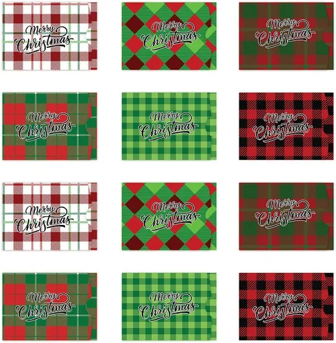 Miniatura 15 de Andaz Press Divertido surtido de portatarjetas de regalo de Navidad, 4.25 x 3 pulgadas para tarjetas de crédito de Papá Noel secreto, elefante