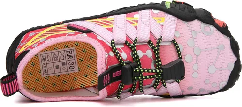 Miniatura 5 de UBFEN Zapatos de agua para niños y niñas, calcetines acuáticos descalzos, playa, deportes, natación, piscina, secado rápido, ligeros, niños pequeños
