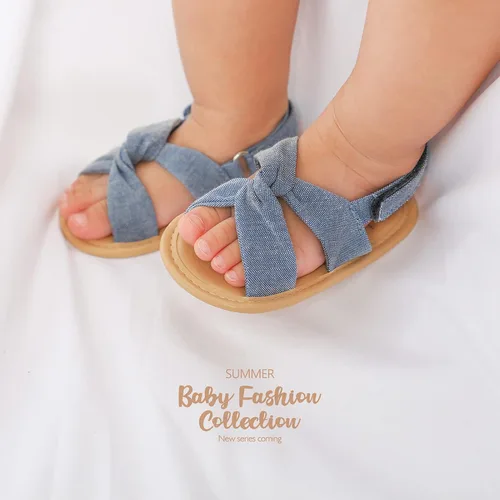 Miniatura 25 de Sandalias de verano para bebés, niñas y niños, unisex, antideslizantes, suela suave, transpirable, para primeros pasos, zapatos de playa al aire