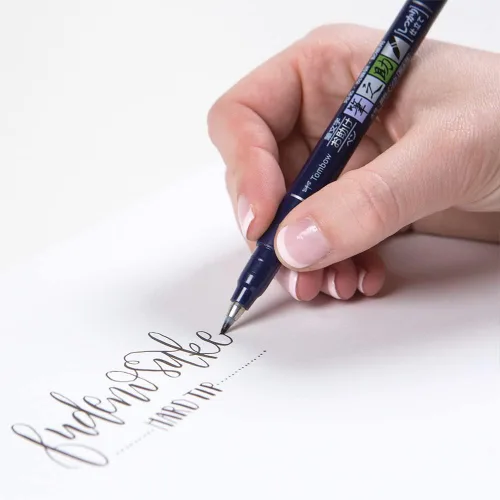 Miniatura 5 de Bolígrafo tipo pincel Fudenosuke, duro, (GCD-111), de Tombow