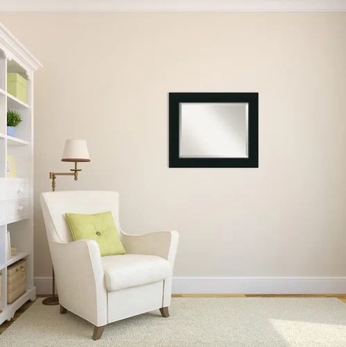 Miniatura 7 de Amanti Art Espejo de pared, espejo con marco de madera negra Corvino para decoración de pared o para usar como espejo de baño para sobre