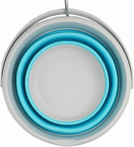 Miniatura 8 de SAMMART Cubo de plástico plegable de 5.5 L (1.4 galones), bañera redonda plegable, cubo de agua portátil para pesca, maceta de agua para exteriores