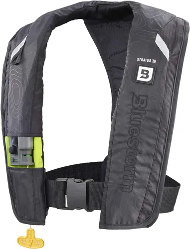 Miniatura 7 de BLUESTORM Stratus 35 Chaleco salvavidas inflable PFD para adultos Chaleco salvavidas automático de inflado automático aprobado por la Guardia