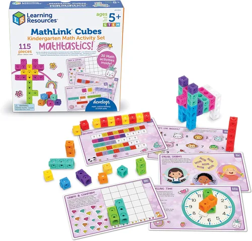 Miniatura 14 de Learning Resources MathLink® Cubes Desafío de Rompecabezas Cerebral, 80 Piezas, Edades 5+, Cubos de Enlace, Cubos Conectores, Elemento Manipulativo