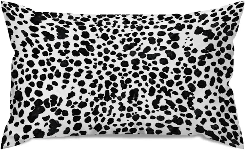 Miniatura 27 de Fundas de almohada con estampado de leopardo y guepardo negro y marrón, 12 x 18 pulgadas, fundas de cojín de granja para sofá, sala de estar
