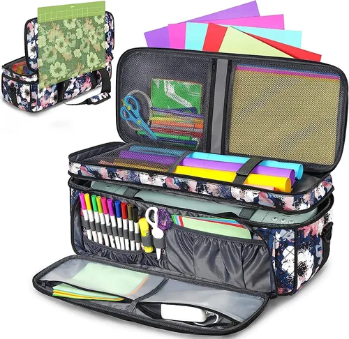YOREPEK Funda de Transporte para Cricut Maker 4, Maker 3, Explore 4, Explore 3, Air 2, Cubierta Antipolvo para Máquina de Corte, Bolsa de Viaje