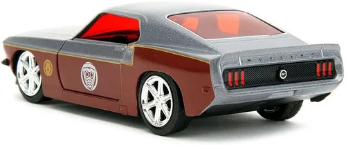 Miniatura 2 de Jada Marvel Guardians of The Galaxy 1:32 1969 Ford Mustang - Coche fundido a presión y figura de Starlord de 1.65 pulgadas, juguetes para niños