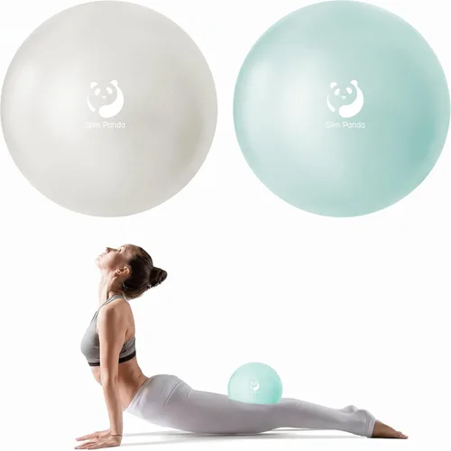 Miniatura 20 de Slim Panda Pelota de Pilates, Pelota de Ejercicio Pequeña de 9 Pulgadas, Mini Pelota de Yoga Antiestallido para Estabilidad, Entrenamiento, Barre