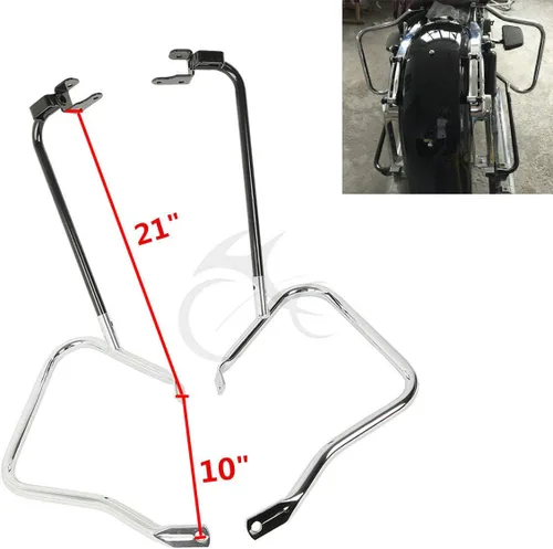 Miniatura 2 de TCT-MOTORPARTS Barras protectoras de soporte para alforja Harley Road King FLHR Street Glide FLHX Special FLHXS Ultra Limited FLHTK CVO FLHTKSE
