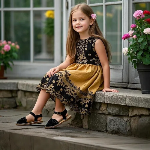 Miniatura 94 de THEE BRON Sandalias cómodas para niñas, zapatos para niños, sandalias rellenas