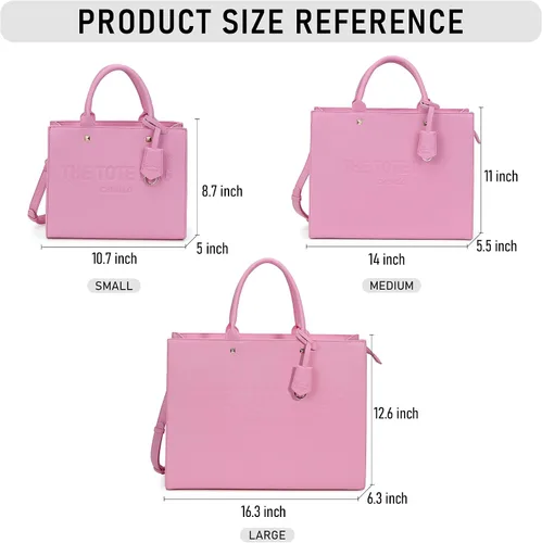 Miniatura 3 de Bolsa de mano para mujer, estilo satchel, con asa superior y correa para el hombro