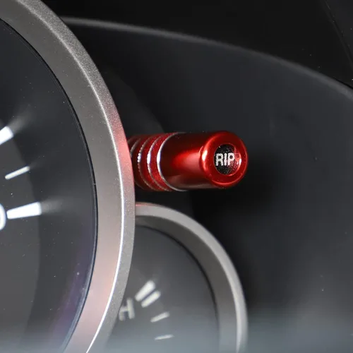 Miniatura 5 de Cubierta decorativa para barra de ajuste de tablero de instrumentos de aleación de aluminio para Mazda MX-5 RF Miata 2009-2015 (rojo)