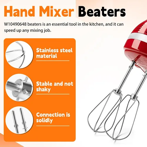 Miniatura 6 de Accesorios de batidores para batidora de mano para Kitchenaid de acero inoxidable