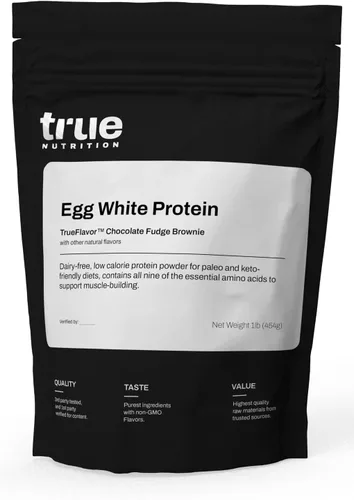 Miniatura 13 de True Nutrition Proteína de clara de huevo en polvo - 24g de proteína de huevo no transgénica por porción - Baja en carbohidratos, baja en grasa