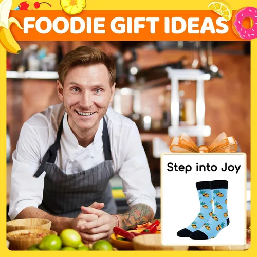 Miniatura 13 de Zmart Funny Gifts for Men - Pineapple Avocado Socks for Teens, Popcorn Sushi Sauce Socks