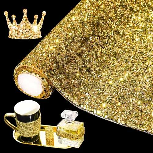 Miniatura 11 de Adhesivo con diamantes de imitación para decoración del hogar, calcomanías autoadhesivas para decoración de autos y manualidades