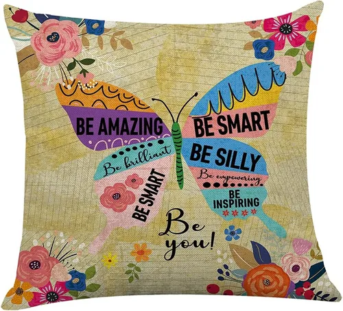 Miniatura 19 de Littlefa Funda de Almohada Be The Sunshine, Fundas de Almohada de Sol, Funda de Almohada Decorativa Sunshine, Funda de Almohada Decorativa de Flores