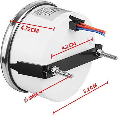 Miniatura 3 de SAMDO Medidor de Combustible Marino, Medidor de Nivel de Combustible 0-190ohm Señal 52mm con Retroiluminación 12V/24V Blanco