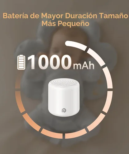 Miniatura 3 de Dreamegg Máquina portátil de ruido blanco de viaje para dormir, cuenta con batería potente, tamaño de huevo, 16 sonidos naturales, temporizador