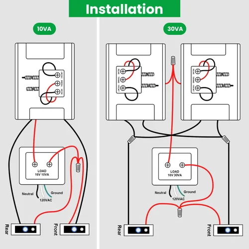 Miniatura 6 de Transformador de timbre de 16 V 30 VA compatible con timbre de video con anillo con cable, pieza de repuesto para timbre de puerta transformador