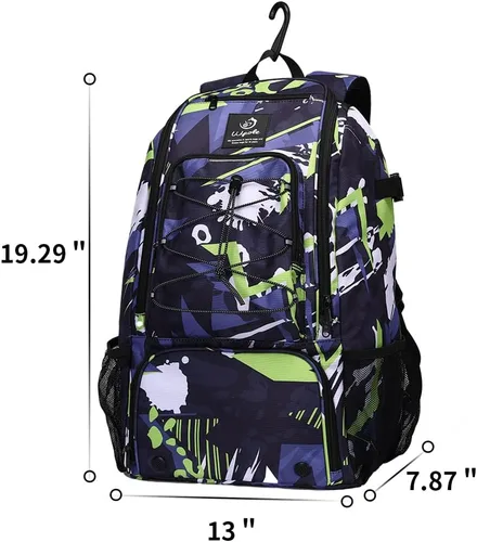 Miniatura 3 de Bolsa para bate de béisbol y sóftbol para jóvenes Adultos, mochila de equipo de béisbol con compartimento para zapatos, gancho para cerca