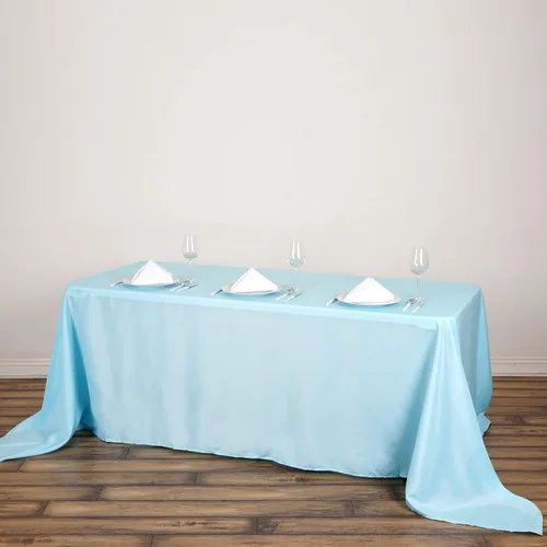 Miniatura 7 de Balsa Circle Mantel rectangular de poliéster de 90 x 132 pulgadas, color verde manzana, para bodas, fiestas, eventos, cocina, comedor