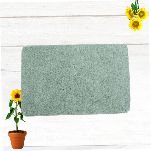 Miniatura 4 de WOONEKY Tapete de baño antideslizante lavable de terciopelo para baño, antideslizante, absorbente, lavable a máquina, decoración del hogar
