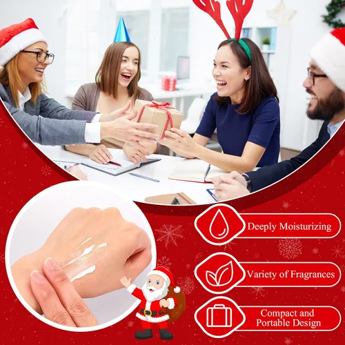 Miniatura 4 de 36 piezas de juegos de regalo de crema de manos de Navidad para manos secas y agrietadas, loción hidratante para manos, pequeña loción de viaje
