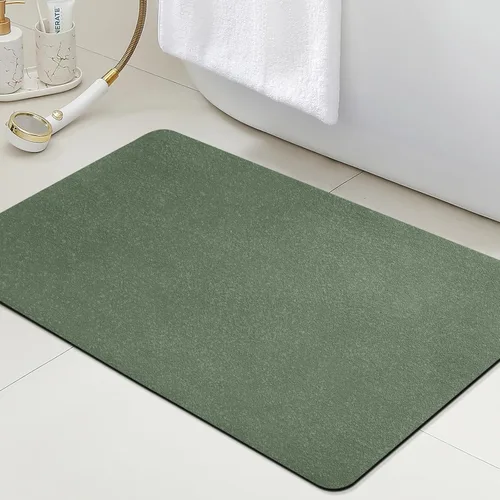 Miniatura 23 de ACCUMTEK Alfombrilla de Baño Ultra Delgada, Alfombrillas de Baño Antideslizantes con Respaldo Mejorado para Colocar Bajo la Puerta, Alfombras