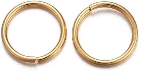 Miniatura 31 de HDSupplies 100 piezas - 4mm de argollas de acero inoxidable 304 de tono negro - Calibre 22 (espesor de 0.6mm)