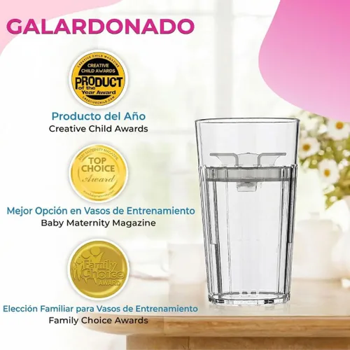 Miniatura 7 de Reflo Smart Cup - Paquete de vaso inteligente (azul, paquete de 1) Entrenamiento de destete Montessori para niños pequeños, diseño de vaso abierto 1