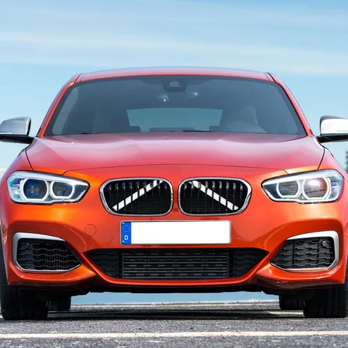 Miniatura 4 de Jaronx Compatible con Cubierta de Soporte en V de BMW, Insertos de Parrilla Frontal Cubiertas de Moldura de Soporte en V Compatibles con BMW