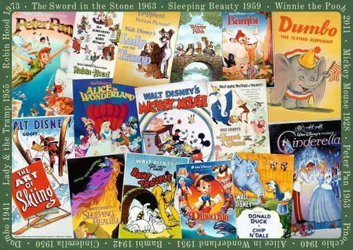 Miniatura 2 de Ravensburger Disney 12000689 - Rompecabezas de 1000 piezas con póster de película vintage para adultos, hecho en Alemania, cada pieza encaja