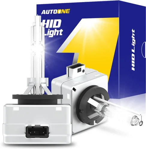 AUTOONE 2024 Bombilla de faro delantero D1S D1R HID mejorada, 300% más luminosidad, 6000K blanco frío 66144 66140 85140 85415 Bombillas Xenon HID,