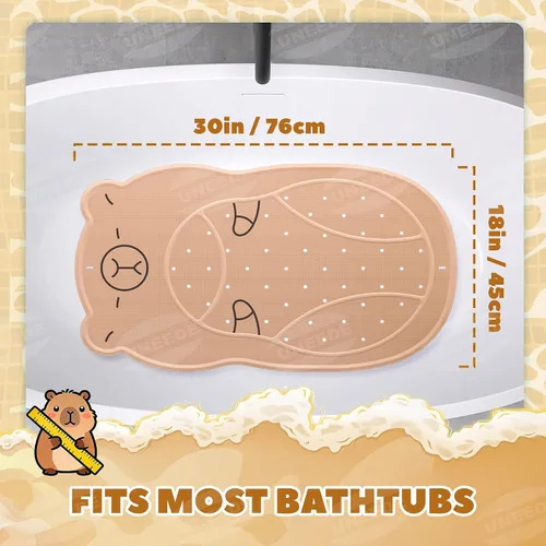 Miniatura 7 de UNEEDE Alfombra de Bañera Antideslizante para Niños, Alfombra de Ducha Antideslizante para Niños Pequeños, Superficie Antideslizante Lavable