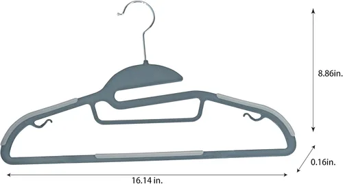 Miniatura 5 de Simplify Paquete de 24 ganchos definitivos Protector de collar en forma de S Ultrafino Antideslizante Barra de accesorios Cinturones